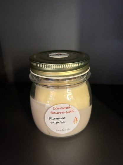 Bougies Caramel beurre salé oeil-de-tigre et améthyste