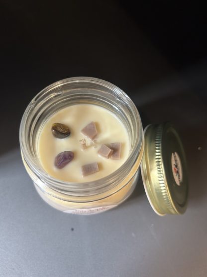 Bougies Caramel beurre salé oeil-de-tigre et améthyste – Image 2