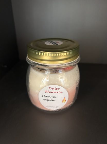 Bougies Fraise-rhubarbe