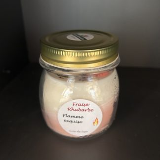 Bougies Fraise-rhubarbe