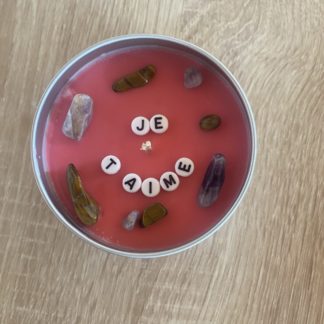 Bougies "Je t'aime" plusieurs senteurs au choix
