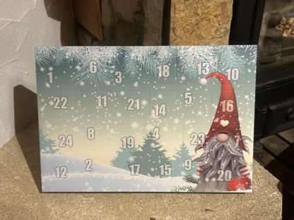 Calendrier de l’avent père Noël lutin
