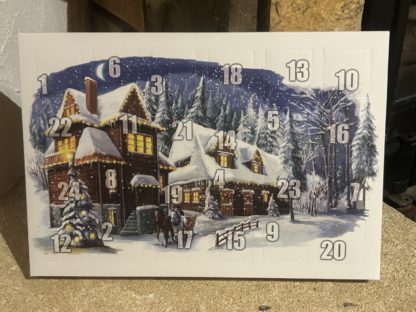 Calendrier de l’avent maisons enneignées