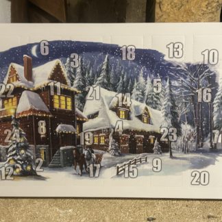 Calendrier de l’avent maisons enneignées