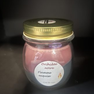 Bougies orchidée noire