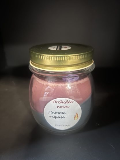 Bougies orchidée noire