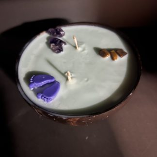 Bougie ballade sous la pluie noix-de-coco